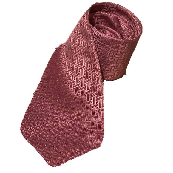 Surrey Pink Silk Blend Men’s Tie Polka Dot Patterned Preppy Formal Business Fun - Picture 2 of 8
